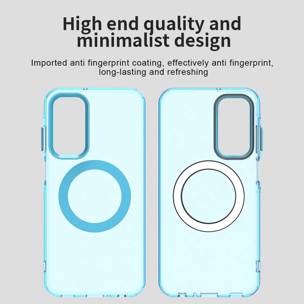 Coque MagSafe pour Samsung Galaxy A25 A256, Techsuit, CandyCase, Bleue