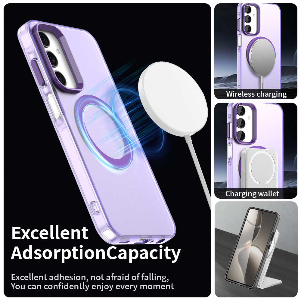 Coque MagSafe pour Samsung Galaxy A25 A256, Techsuit, CandyCase, Violet