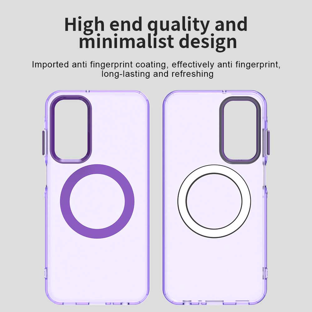 Coque MagSafe pour Samsung Galaxy A25 A256, Techsuit, CandyCase, Violet