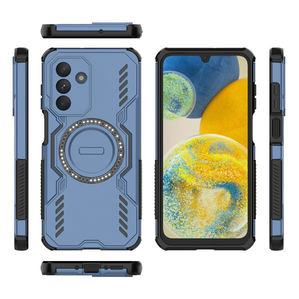 Coque MagSafe pour Samsung Galaxy A26 A266, Techsuit, ArmorMag, Bleue