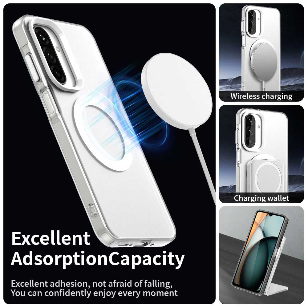 Coque MagSafe pour Samsung Galaxy A26 A266, Techsuit, CandyCase, Blanche
