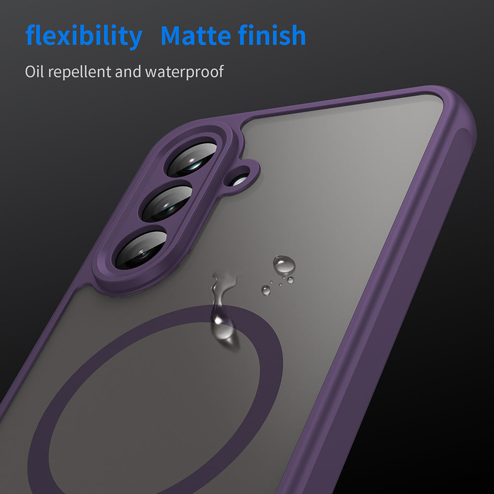 Coque MagSafe pour Samsung Galaxy A26 A266, Techsuit, HaloFrost II, Violet