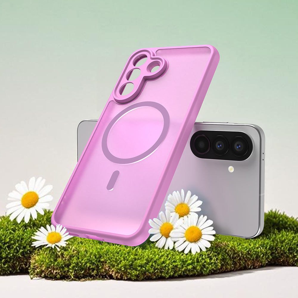 Coque MagSafe pour Samsung Galaxy A27 5G, Techsuit, HaloFrost II, Rose