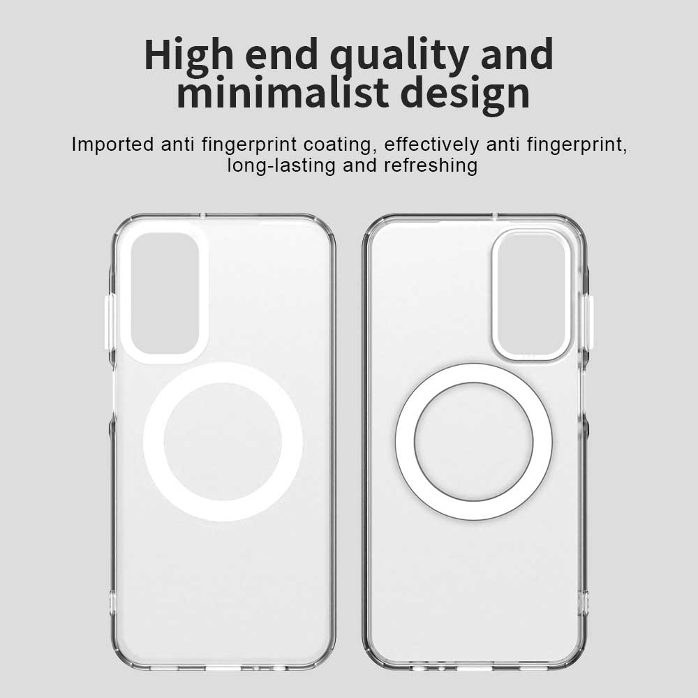 Coque MagSafe pour Samsung Galaxy A35 5G A356, Techsuit, CandyCase, Blanche