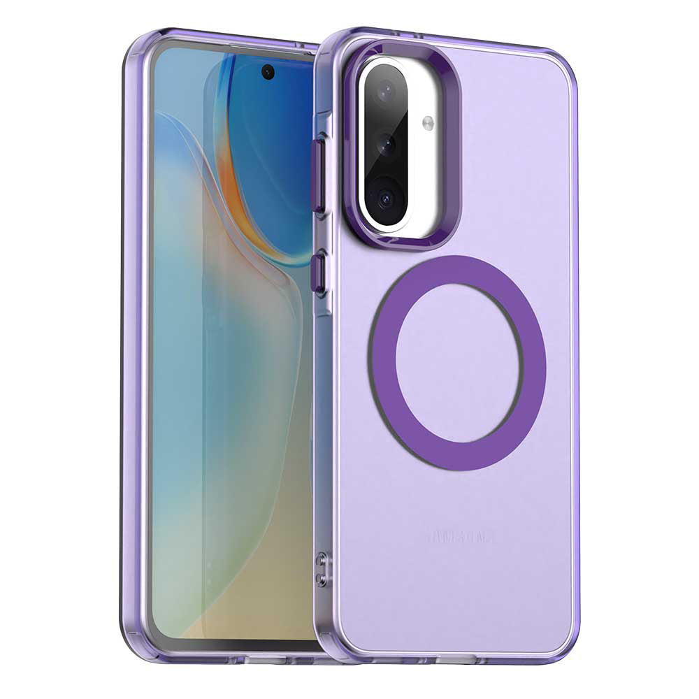 Coque MagSafe pour Samsung Galaxy A36 A366, Techsuit, CandyCase, Violet