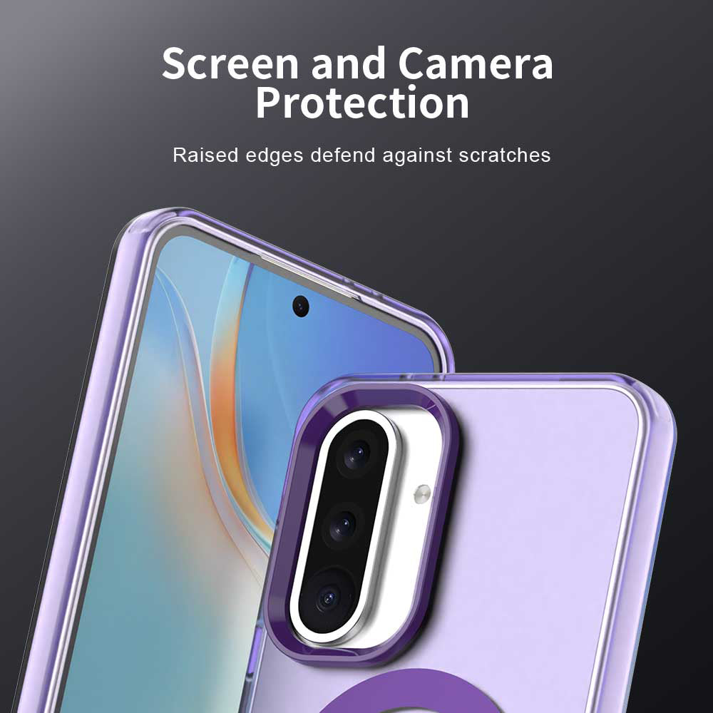 Coque MagSafe pour Samsung Galaxy A36 A366, Techsuit, CandyCase, Violet