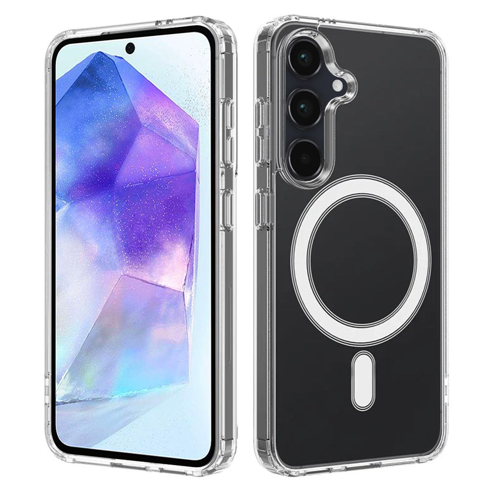 Coque MagSafe pour Samsung Galaxy A55 5G A556, Techsuit, Pro, Transparente