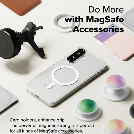 Coque MagSafe pour Samsung Galaxy A56 A566 / A36 A366, Ringke, Fusion, Transparente