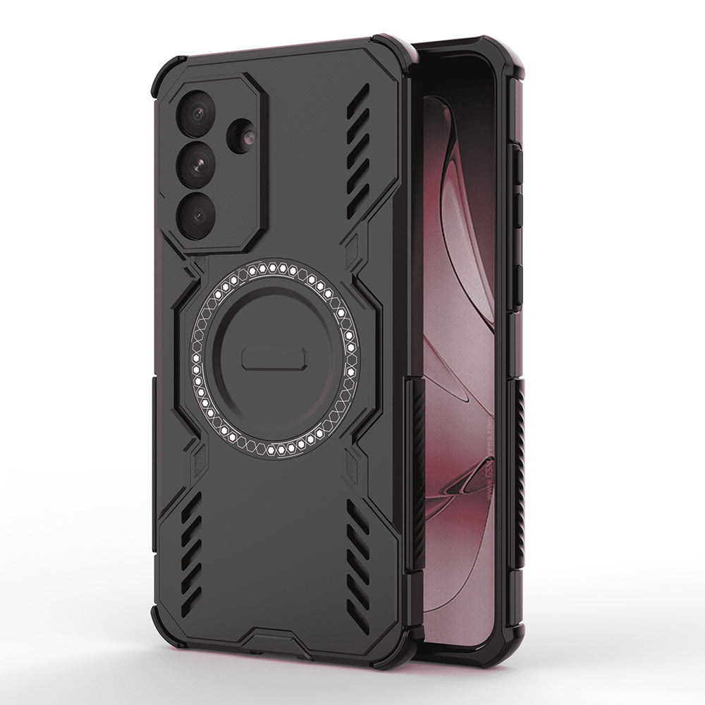 Coque MagSafe pour Samsung Galaxy A56 A566, Techsuit, ArmorMag, Noire