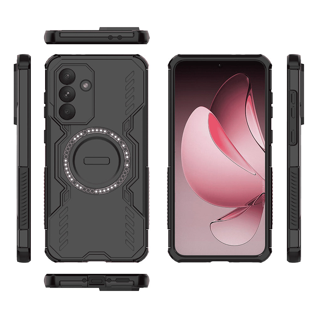 Coque MagSafe pour Samsung Galaxy A56 A566, Techsuit, ArmorMag, Noire