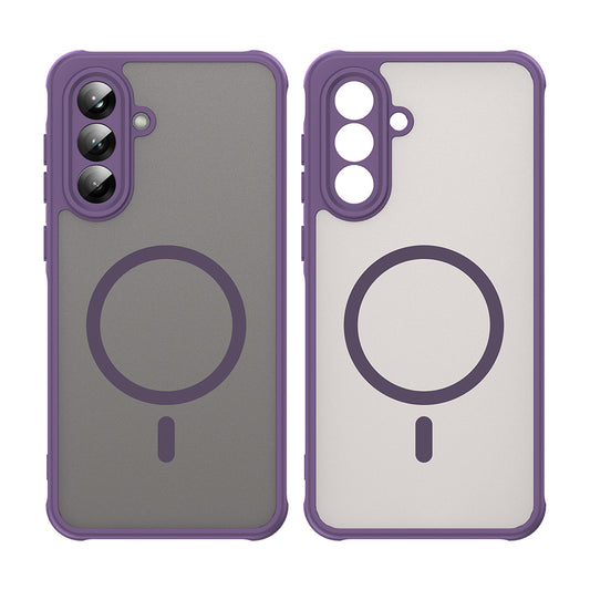 Coque MagSafe pour Samsung Galaxy A56 A566, Techsuit, HaloFrost II, Violet