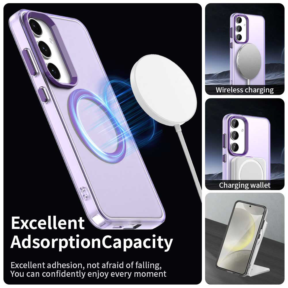 Coque MagSafe pour Samsung Galaxy S23 FE S711, Techsuit, CandyCase, Violet