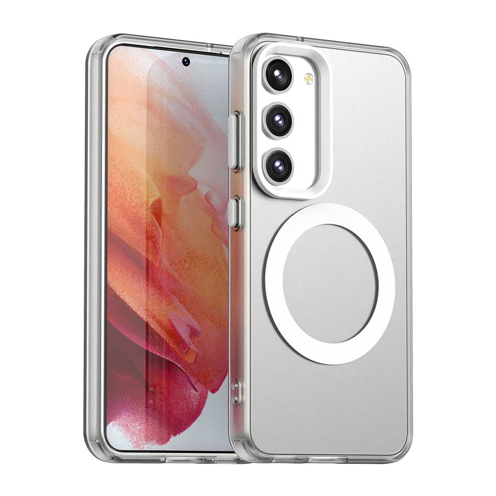 Coque MagSafe pour Samsung Galaxy S23+ S916, Techsuit, CandyCase, Blanche