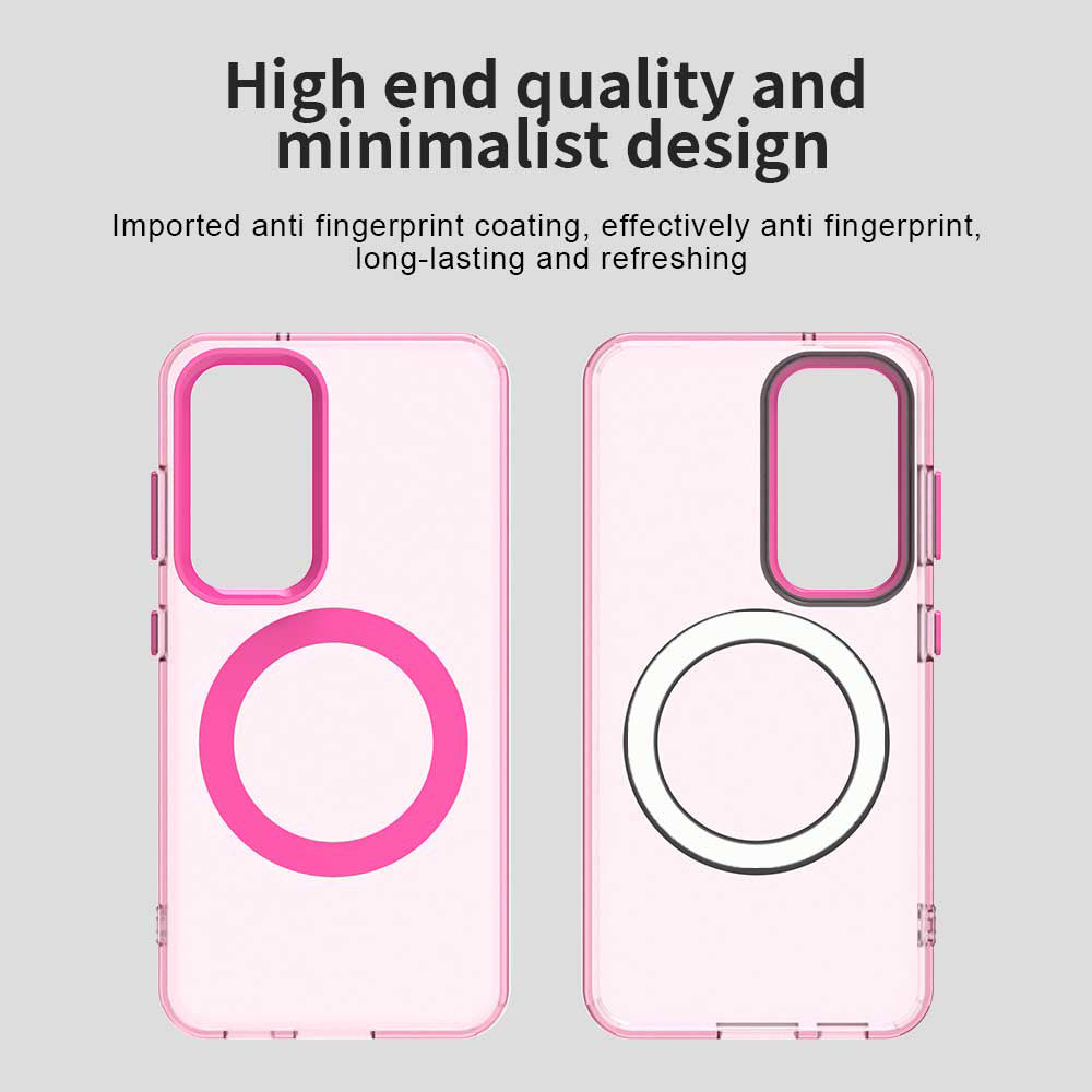 Coque MagSafe pour Samsung Galaxy S23 S911, Techsuit, CandyCase, Rose