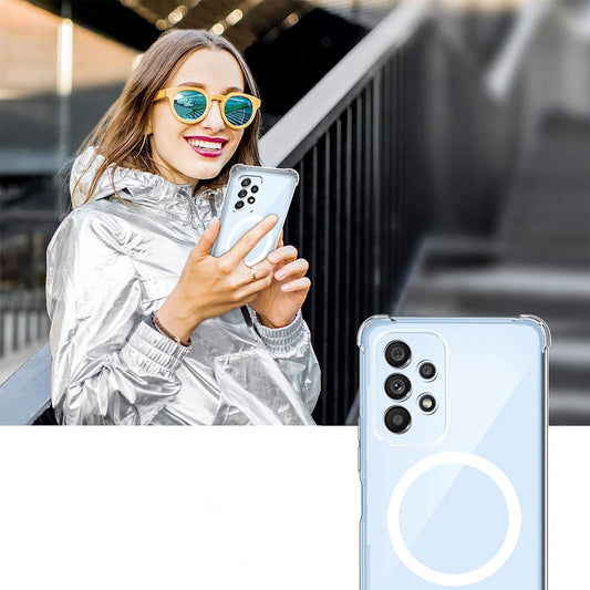 Coque MagSafe pour Samsung Galaxy S23 Ultra S918, Techsuit, Antichoc, Transparente