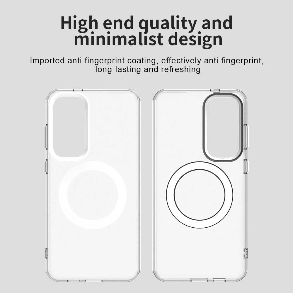 Coque MagSafe pour Samsung Galaxy S24 FE S721, Techsuit, CandyCase, Blanche