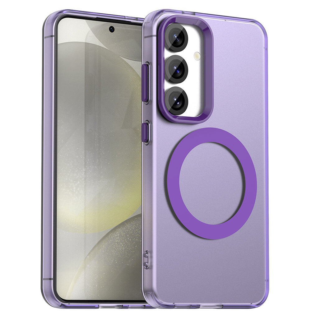Coque MagSafe pour Samsung Galaxy S24 FE S721, Techsuit, CandyCase, Violet