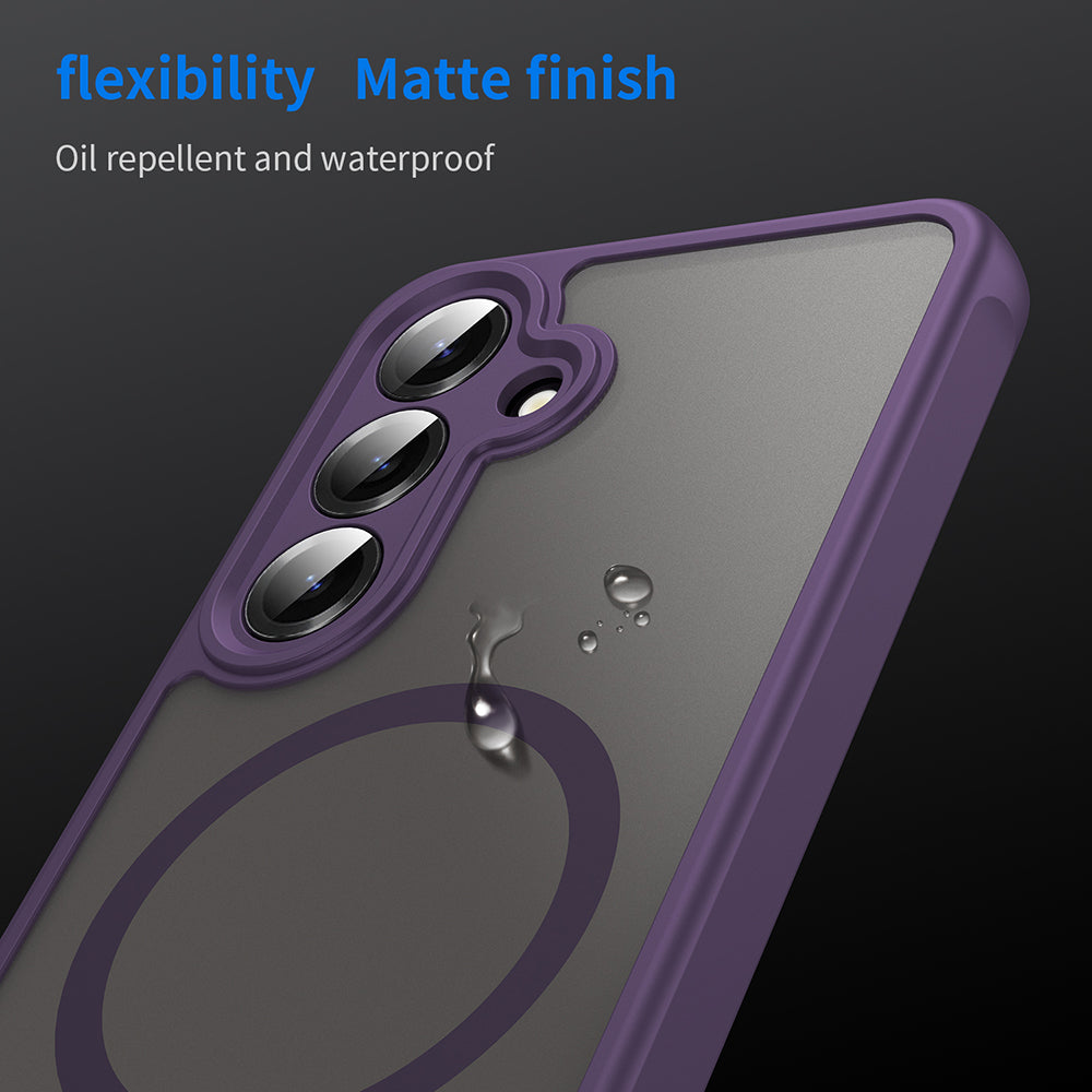 Coque MagSafe pour Samsung Galaxy S24+ S926, Techsuit, HaloFrost II, Violet