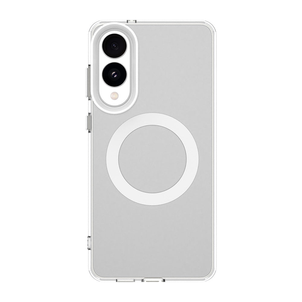 Coque MagSafe pour Samsung Galaxy S25 Edge S937, Techsuit, CandyCase, Blanche
