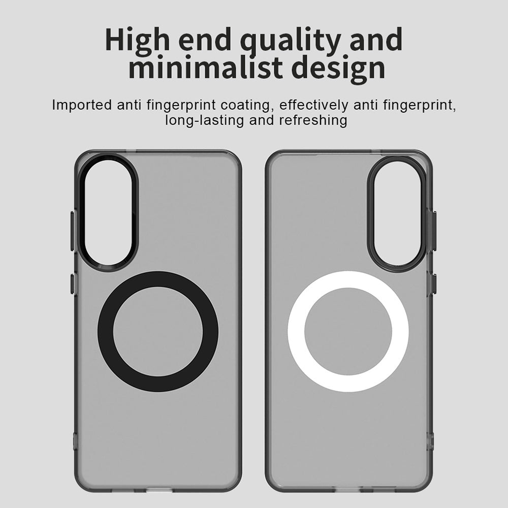 Coque MagSafe pour Samsung Galaxy S25 Edge S937, Techsuit, CandyCase, Noire
