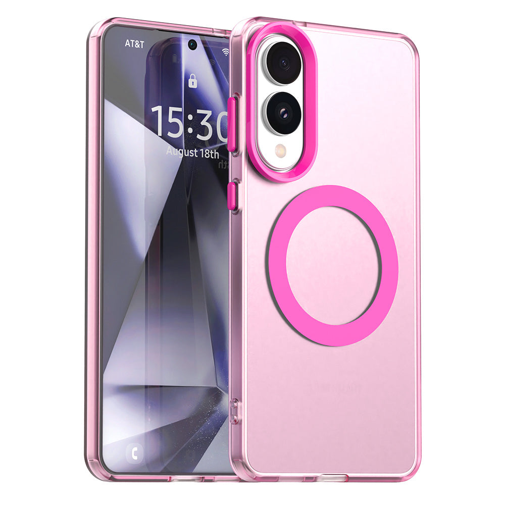 Coque MagSafe pour Samsung Galaxy S25 Edge S937, Techsuit, CandyCase, Rose
