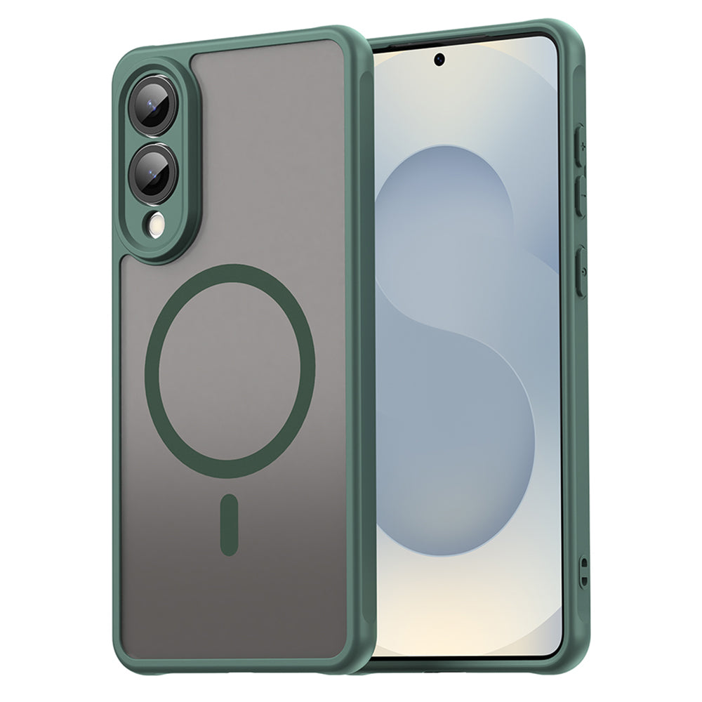 Coque MagSafe pour Samsung Galaxy S25 Edge S937, Techsuit, HaloFrost II, Vert
