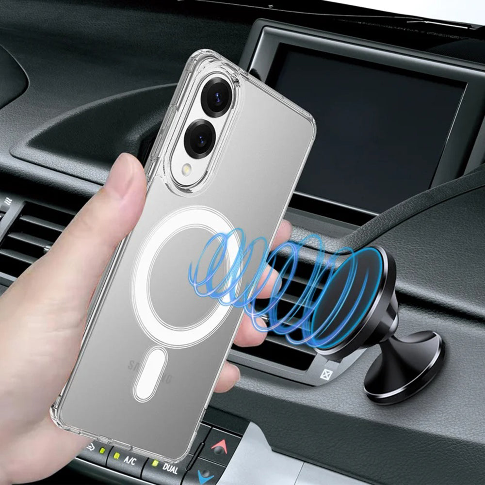 Coque MagSafe pour Samsung Galaxy S25 Edge S937, Techsuit, Pro, Transparente