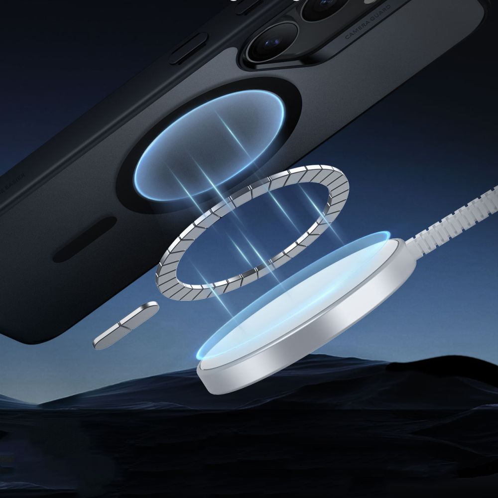 Coque MagSafe pour Samsung Galaxy S25+ S936, ESR, Classic Hybrid, Noire Satinée