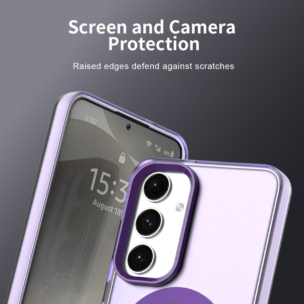 Coque MagSafe pour Samsung Galaxy S25+ S936 / S24+ S926, Techsuit, CandyCase, Violet