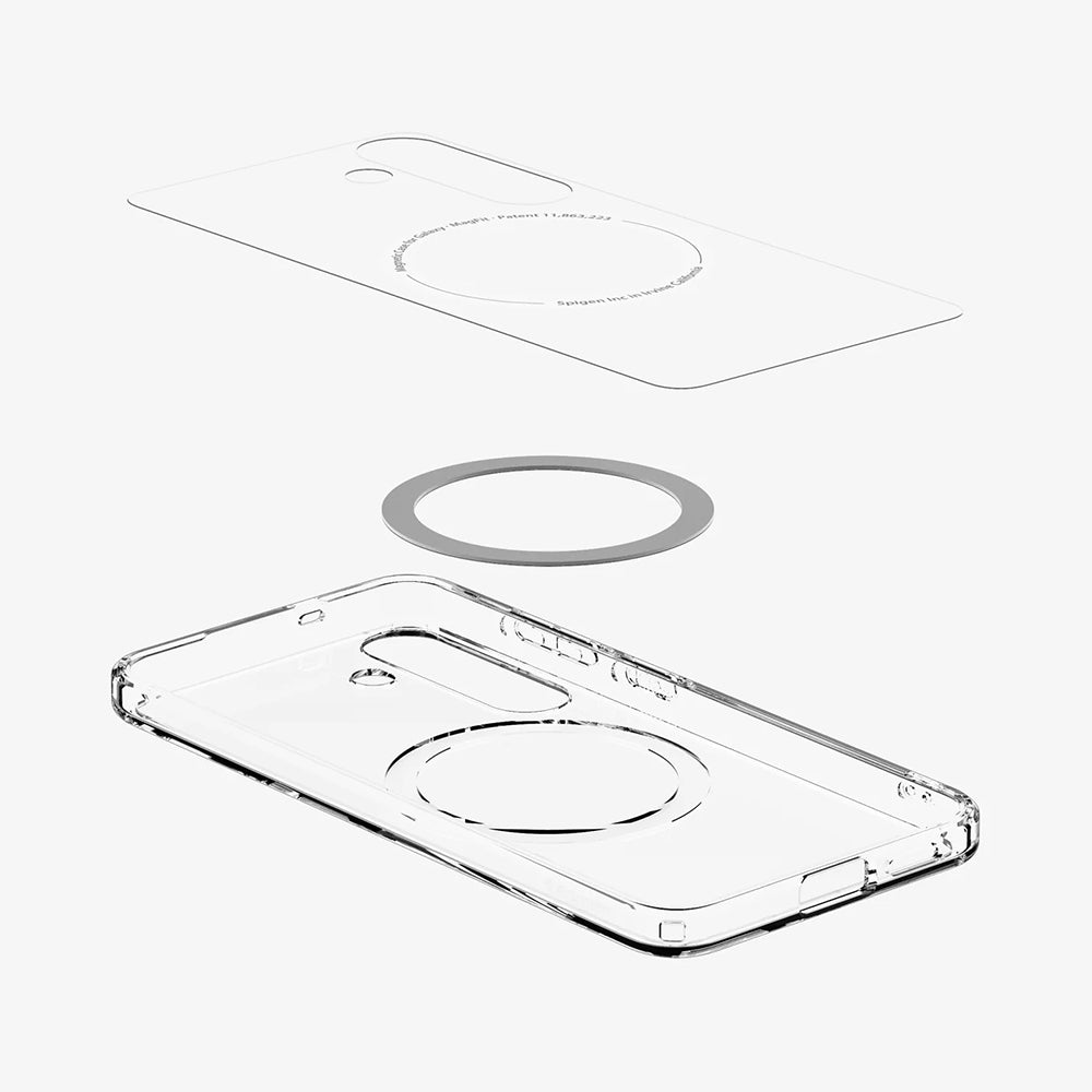 Coque MagSafe pour Samsung Galaxy S25+ S936, Spigen, Ultra Hybrid, Blanche ACS08981