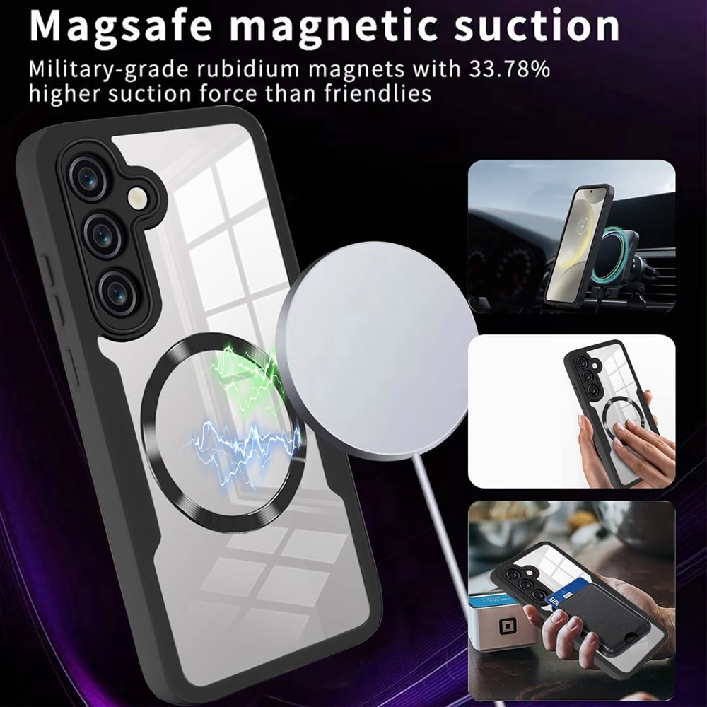 Coque MagSafe pour Samsung Galaxy S25+ S936, Techsuit, ColorVerse 360, Violet