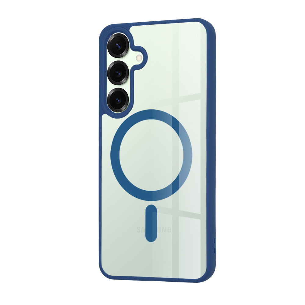 Coque MagSafe pour Samsung Galaxy S25+ S936, Techsuit, Pro, Bleue