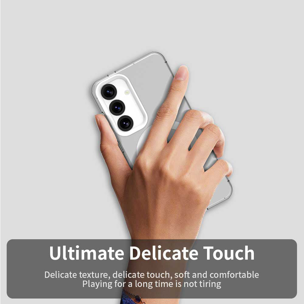 Coque MagSafe pour Samsung Galaxy S25 S931 / S24 S921, Techsuit, CandyCase, Blanche