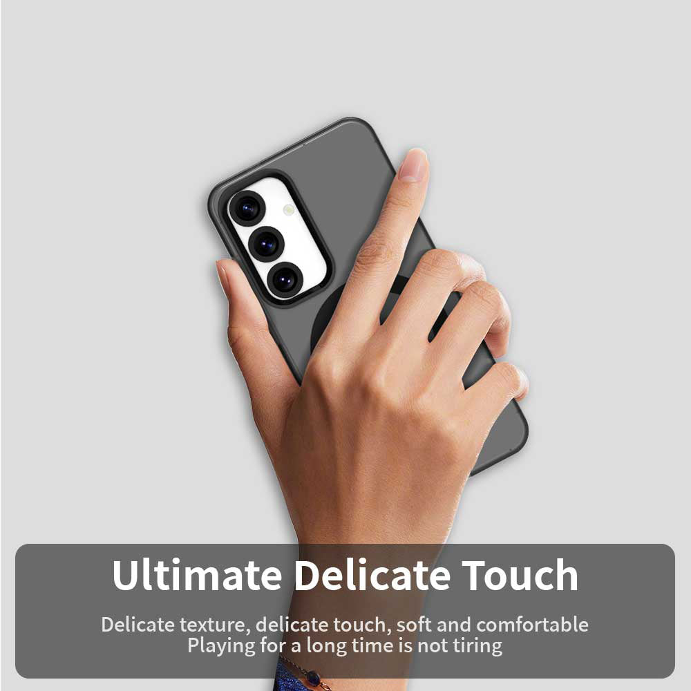 Coque MagSafe pour Samsung Galaxy S25 S931 / S24 S921, Techsuit, CandyCase, Noire