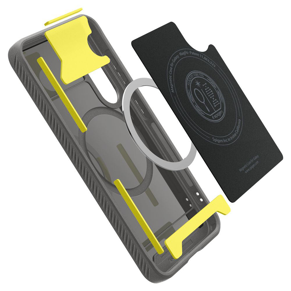 Étui MagSafe pour Samsung Galaxy S25 S931, Spigen, Rugged Armor, Gris ACS08999