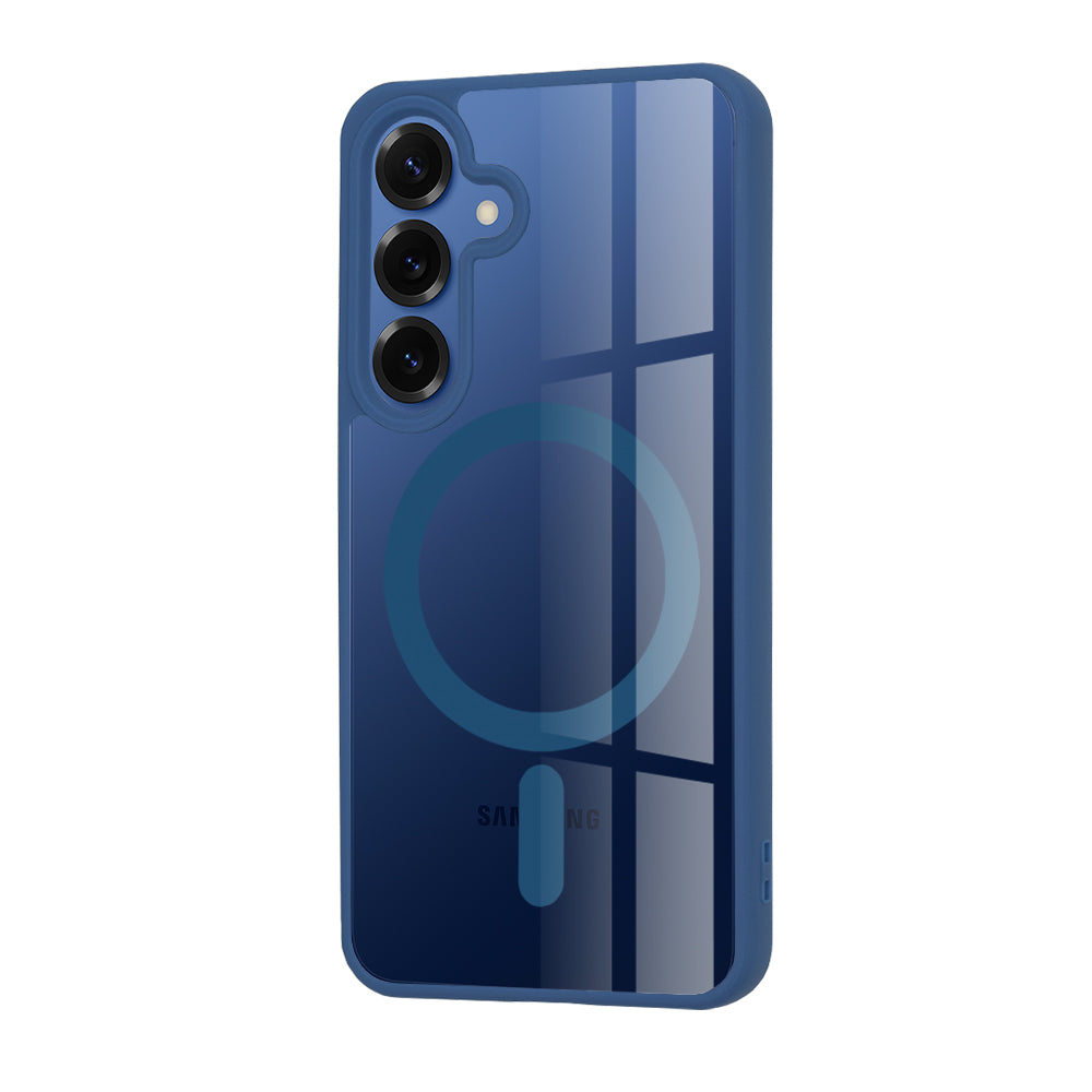 Coque MagSafe pour Samsung Galaxy S25 S931, Techsuit, Pro, Bleue