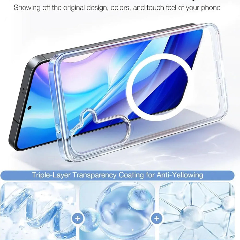 Coque MagSafe pour Samsung Galaxy S25 S931, Torras, Guardian, Noire