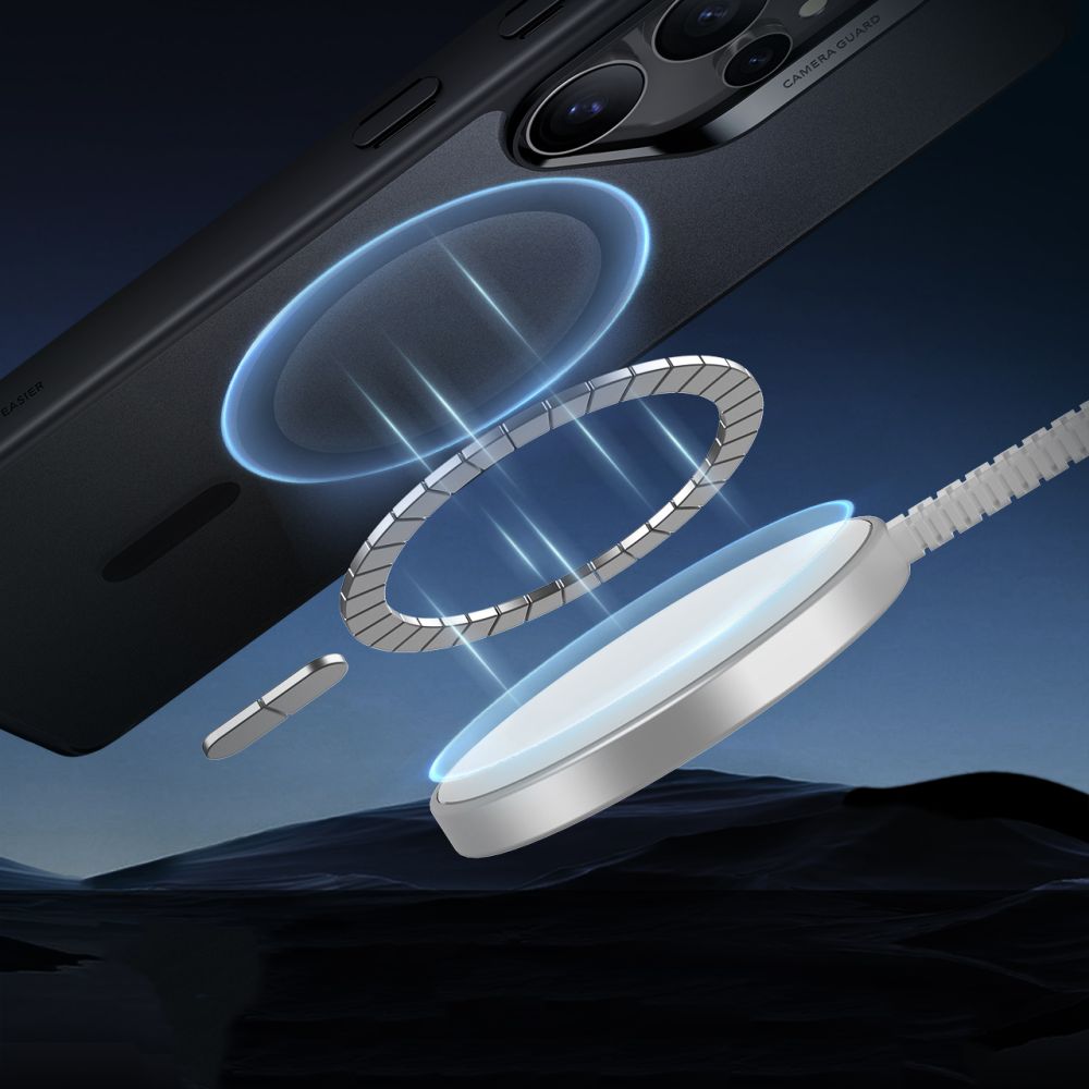 Coque MagSafe pour Samsung Galaxy S25 Ultra S938, ESR, Classic Hybrid, Noire Satinée