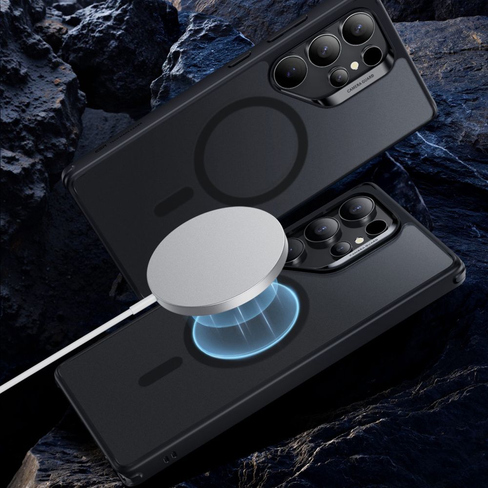 Coque MagSafe pour Samsung Galaxy S25 Ultra S938, ESR, Classic Hybrid, Noire Satinée