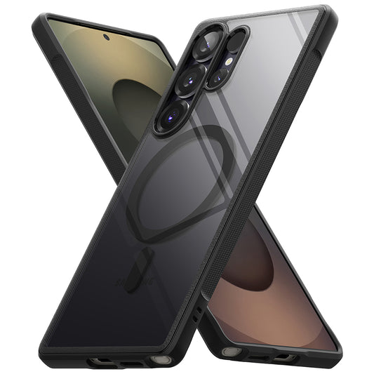 Coque MagSafe pour Samsung Galaxy S25 Ultra S938, Ringke, Fusion Bold, Noire