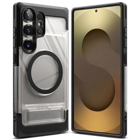 Étui MagSafe pour Samsung Galaxy S25 Ultra S938, Ringke, UX, Transparent