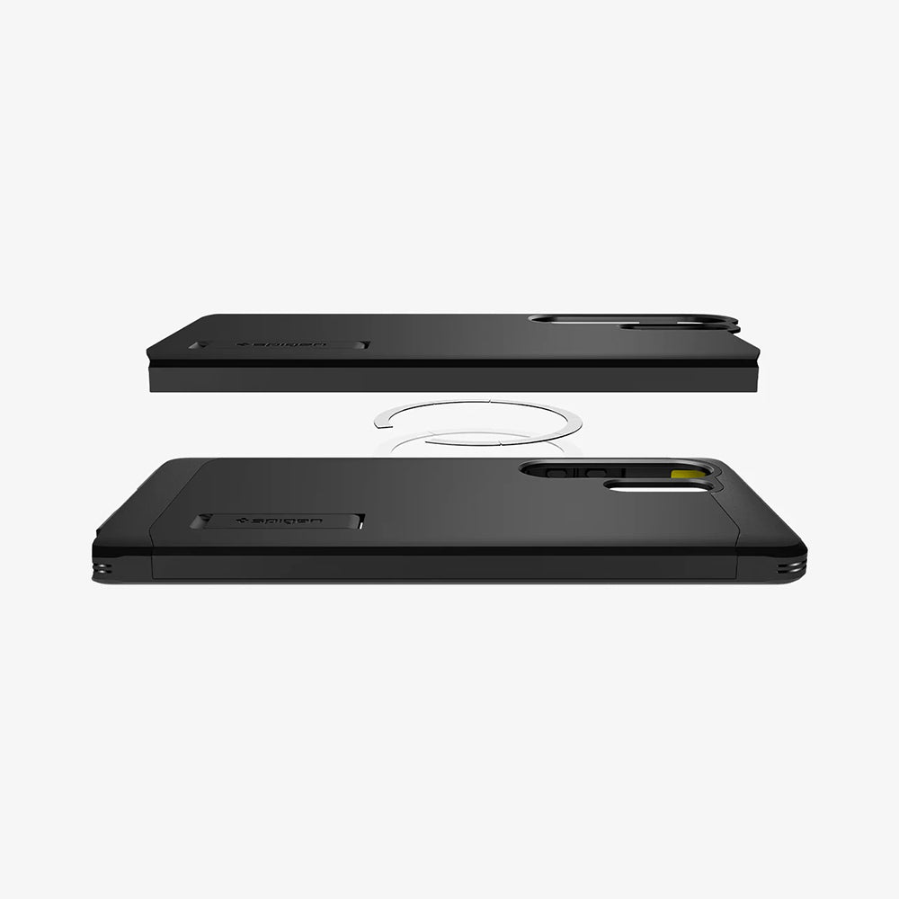 MagSafe Case for Samsung Galaxy S25 Ultra S938, Spigen, Tough Armor, Black ACS08964