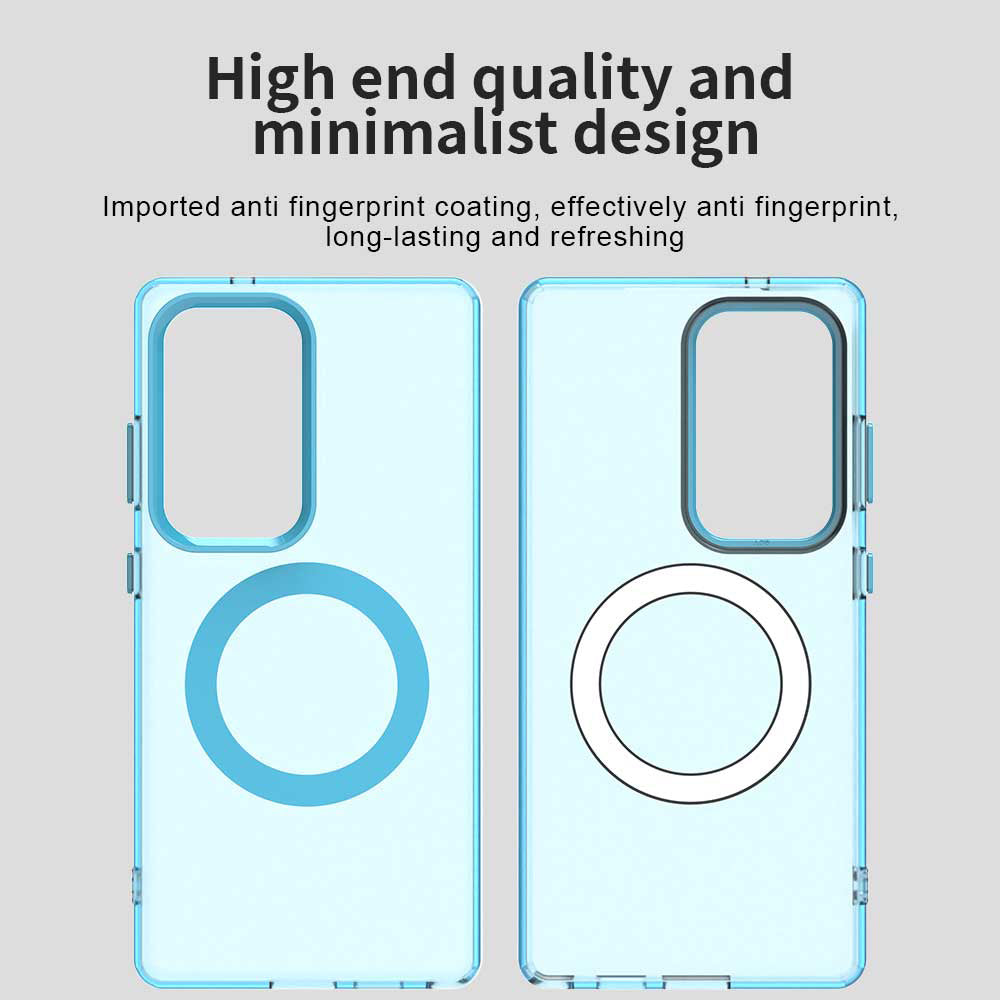Coque MagSafe pour Samsung Galaxy S25 Ultra S938, Techsuit, CandyCase, Bleue