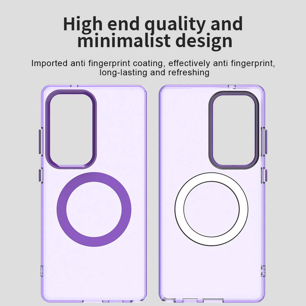 Coque MagSafe pour Samsung Galaxy S25 Ultra S938, Techsuit, CandyCase, Violet