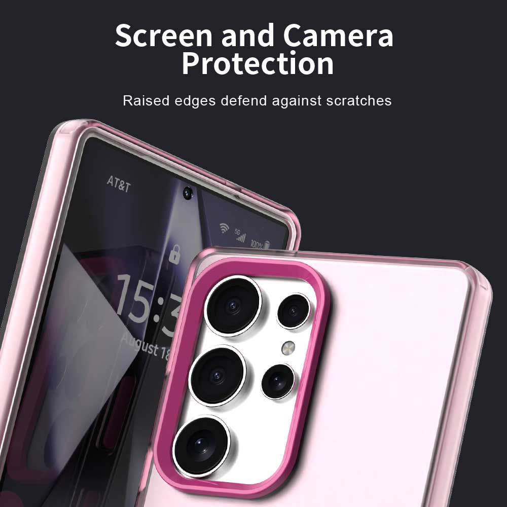 Coque MagSafe pour Samsung Galaxy S25 Ultra S938, Techsuit, CandyCase, Rose
