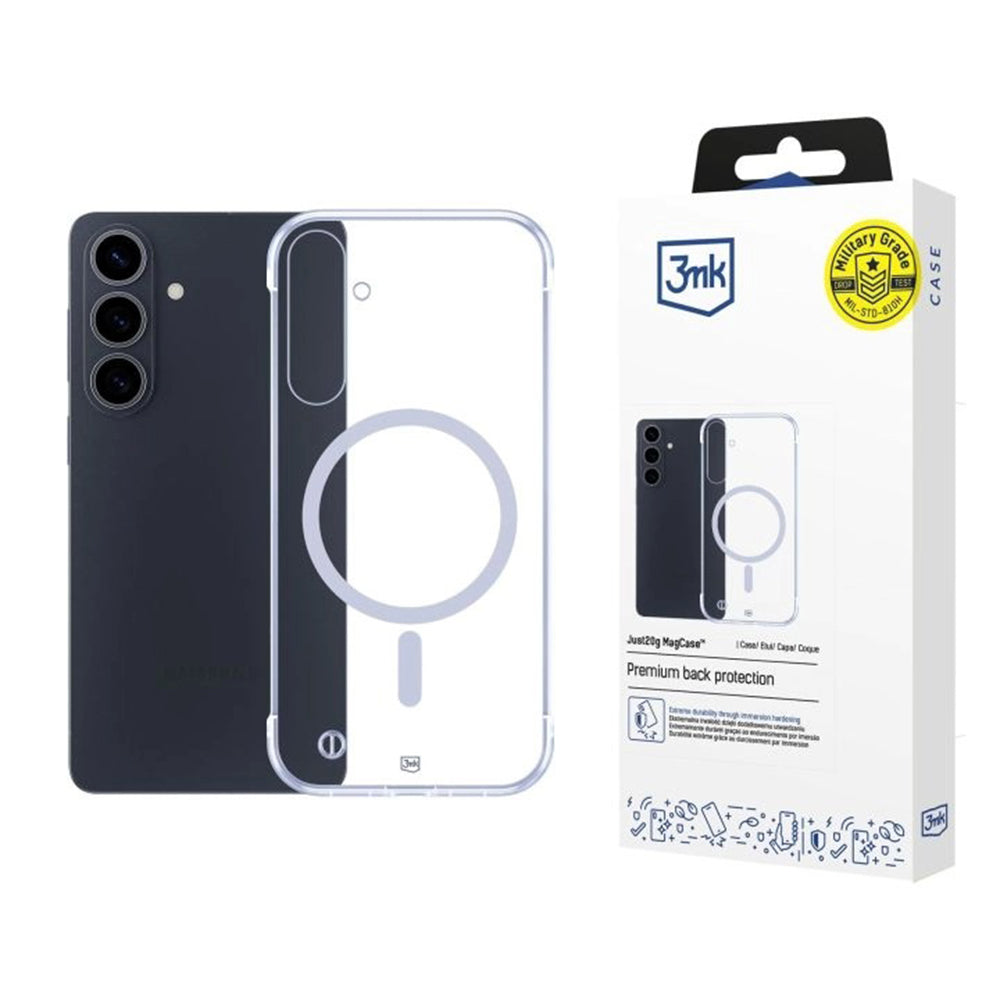 Coque MagSafe pour Samsung Galaxy S26 Plus S947, 3MK, Just20g, Transparente
