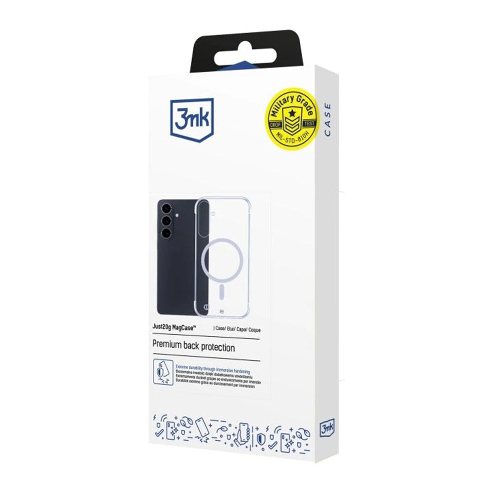 Coque MagSafe pour Samsung Galaxy S26 Plus S947, 3MK, Just20g, Transparente