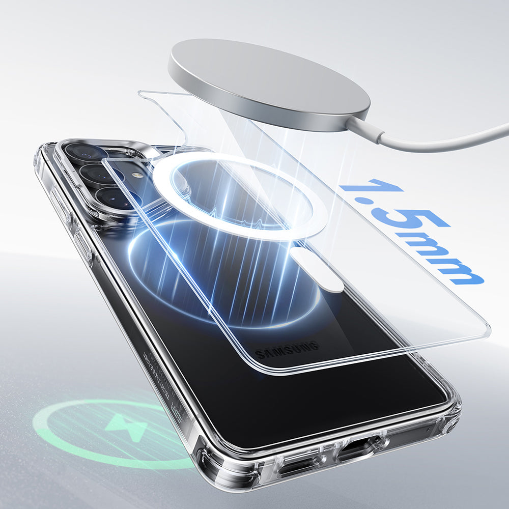 MagSafe Case for Samsung Galaxy S26 Plus S947, ESR, Classic Hybrid Kickstand, Transparent