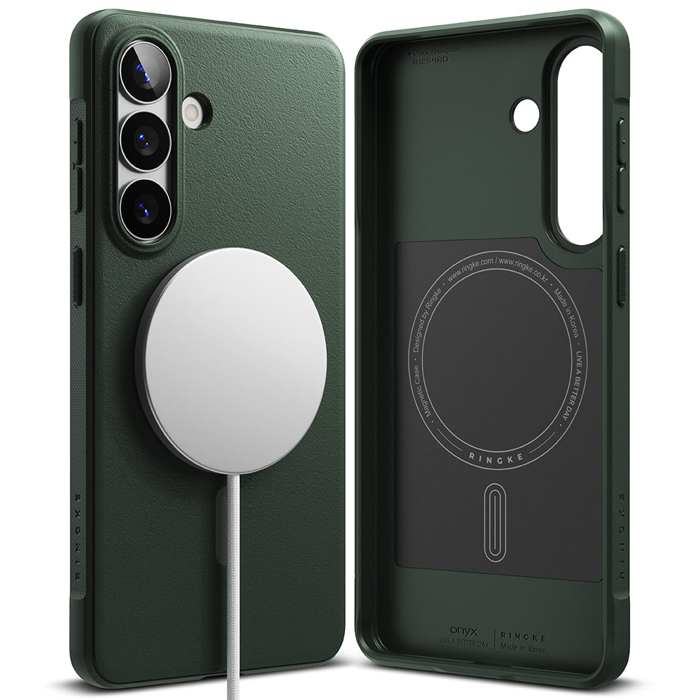 Étui MagSafe pour Samsung Galaxy S26 Plus S947, Ringke, Onyx, Vert Foncé