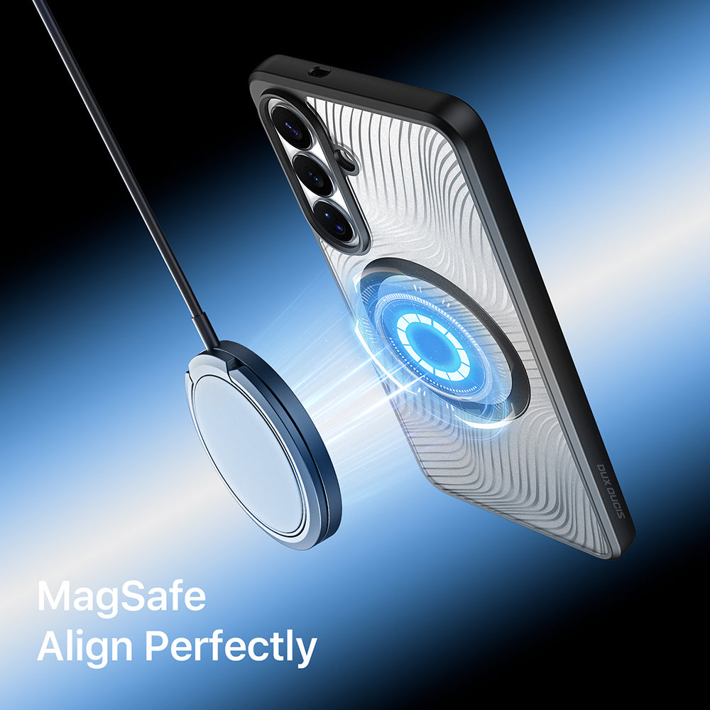 Coque MagSafe pour Samsung Galaxy S26 Plus S947, DUX DUCIS, Aimo, Noire